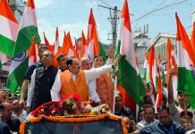 जेपी नड्डा तिरंगा यात्रा में उपस्थित, सेना का बढ़ाया मनोबल