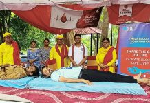 माता मनसा देवी मंदिर पंचकूला में किया 44 श्रद्धालुओं ने रक्तदान