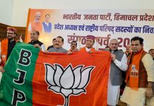 भाजपा प्रदेश अध्यक्ष की घोषणा करने जितेंद्र सिंह पहुंचे शिमला, डॉ राजीव बिंदल को घोषित किया प्रदेश अध्यक्ष