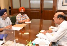 मोहिंद्र भगत द्वारा अधिकारियों को राज्य भर के सैनिक रैस्ट हाऊसों के नवीनीकरण के काम में तेज़ी लाने के निर्देश