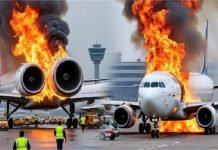 चेन्नई एयरपोर्ट पर बड़ा हादसा: लैंडिंग के दौरान फ्लाइट के इंजन में लगी आग