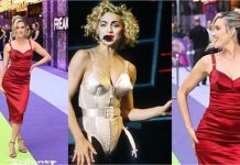 यूके प्रीमियर में Ashley Roberts का स्टनिंग लुक,फिगर-हगिंग रेड ड्रेस में दिखाया टोन्ड फिगर