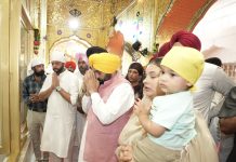 मुख्यमंत्री ने गुरुद्वारा श्री कतलगढ़ साहिब में माथा टेका