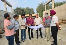 सचिव अभिषेक जैन ने मलाहत में निर्माणाधीन रेलवे अंडरपास का किया निरीक्षण