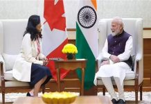 कनाडा की विदेश मंत्री अनीता आनंद ने पीएम मोदी से की मुलाकात, जानें किन मुद्दों पर हुई चर्चा