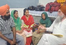 विधानसभा स्पीकर ने मृतक मज़दूर पन्ना लाल, कोटकपूरा के परिवार को 4 लाख रुपये की एक्स-ग्रेशिया राशि सौंपी