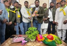 सरदारशहर के कांग्रेस नेता ताराचंद सारण RLP में शामिल, नागौर में हनुमान बेनीवाल के आवास पर ली सदस्यता