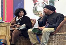 लेखक जगदीप सिंह और वरिष्ठ पत्रकार स्वाति वशिष्ठ के बीच संवाद, JLF में ‘व्हेन गॉड्स डोंट मैटर’ पुस्तक का विमोचन
