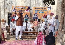 चार साल भगवंत मान के साथ’ विधायक प्रिंसिपल बुद्ध राम ने गाँव जलवेड़ा में लोगों के साथ किया सीधा संवाद