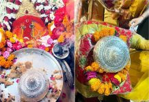 मां चिंतपूर्णी ने पूरी की मनोकामना…ऋषिकेश से दौड़ा चला आया परिवार, पावन पिंडी पर अर्पित किया चांदी का छत्र