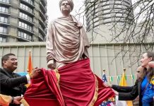 अमेरिका में गूंजा विवेकानंद का नाम, पहली आदमकद प्रतिमा का अनावरण