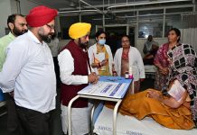 मुख्यमंत्री भगवंत सिंह मान द्वारा बठिंडा के एडवांस्ड कैंसर इंस्टीट्यूट का अचानक दौरा, सुविधाओं और मरीजों की देखभाल का जायजा लिया