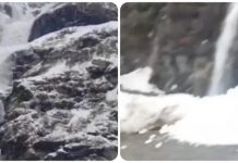 हिमाचल के चंबा में टूटा ग्लेशियर, बाल-बाल बचे कर्मचारी