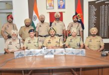 सरहद पार से हथियारों की तस्करी के मॉड्यूल से जुड़े चार आरोपी सात पिस्तौलों सहित गिरफ्तार