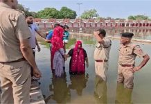 पड़ोसी से विवाद के चलते दंपती ने बेटे संग ब्रह्मसरोवर में लगाई छलांग, पुलिस ने बचाया