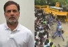 छात्रों को अपने भविष्य के बारे में जायज़ सवाल पूछने पर पीटा गया: राहुल गांधी