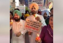 राजा वड़िंग ने नीट और सीबीएसई पेपर लीक के खिलाफ बरनाला में निकाला कैंडल मार्च