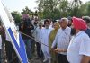 बरिंदर कुमार गोयल द्वारा दोआबा क्षेत्र में दरिया किनारे बाढ़ रोकने के कार्यों का जायज़ा लेने हेतु दो दिन का दौरा