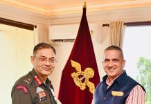 राज्य सूचना कमिश्नर हरप्रीत संधू ने पश्चिमी कमान के GOC से की मुलाकात