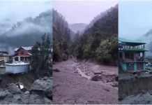 जम्मू-कश्मीर के किश्तवाड़ में बादल फटा, बाढ़ में बह गईं गाड़ियां