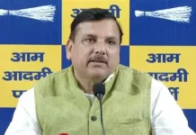 यूपी की राजधानी में ट्रीपल मर्डर, पीड़ित परिवार से मिले ‘‘आप’’ सांसद संजय सिंह